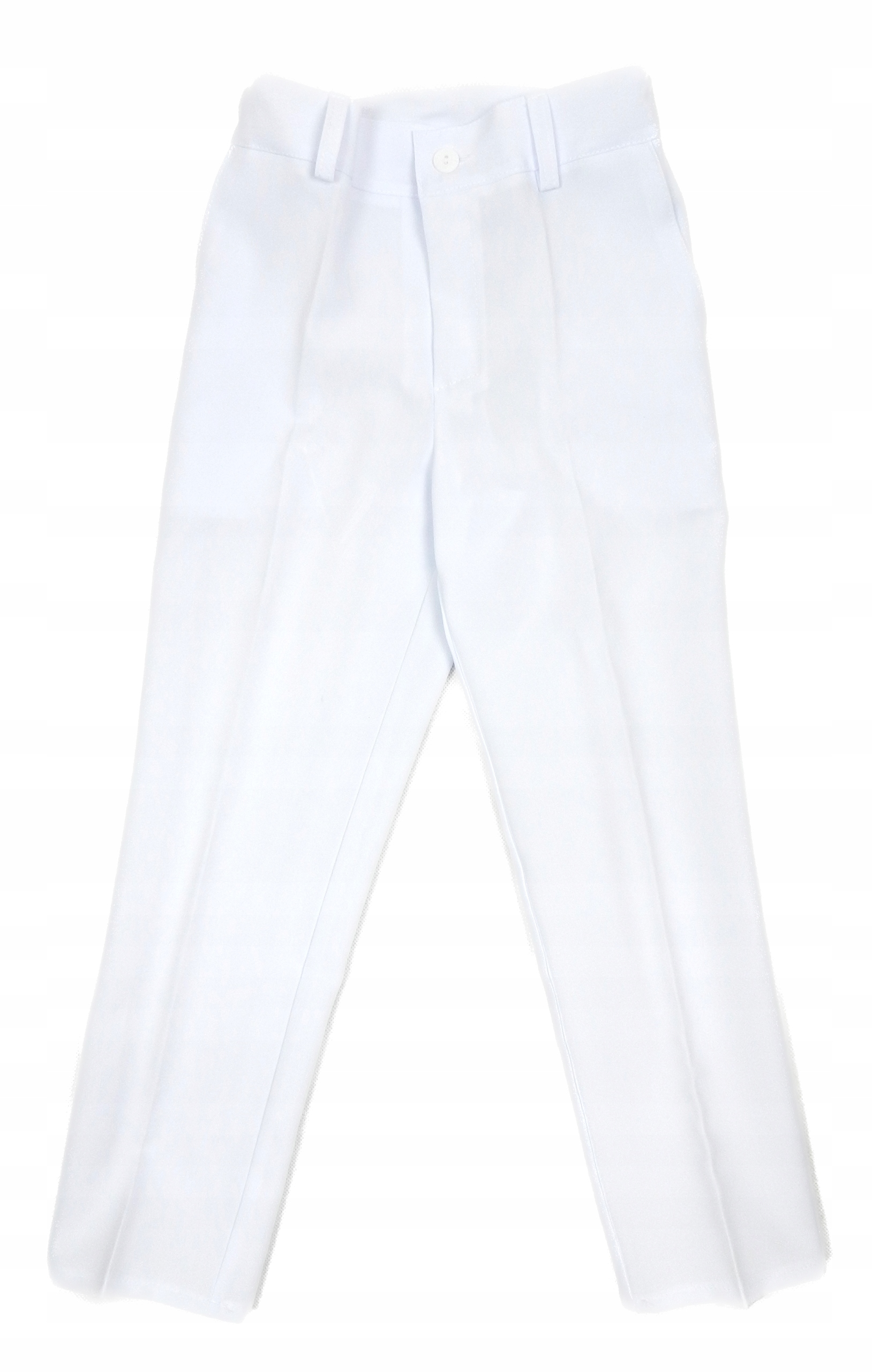 SPODNIE CHŁOPIĘCE WIZYTOWE R.152 BIAŁE SLIMOWANE Marka Inna marka