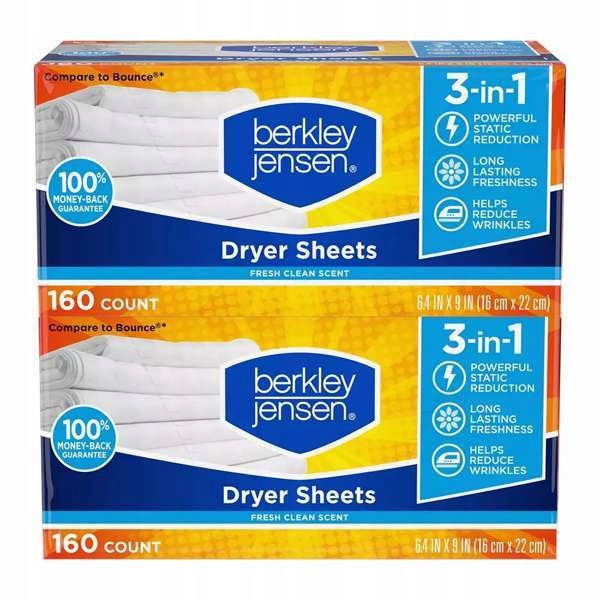Levně Berkley Jensen 160 ks Ubrousky do sušiček