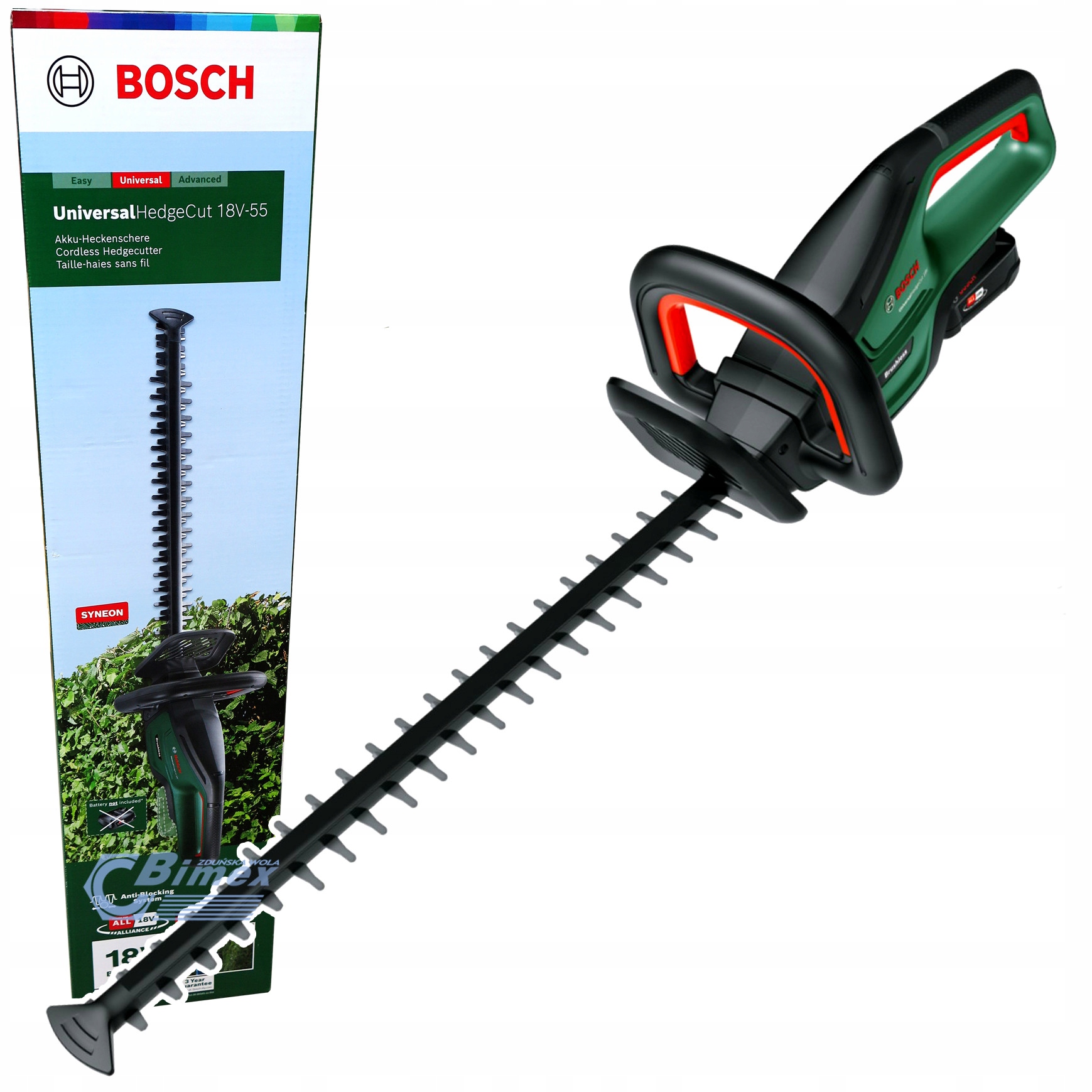 Nożyce, sekator akumulatorowe Bosch UniversalHedgeCut 18V-55 0600849J00