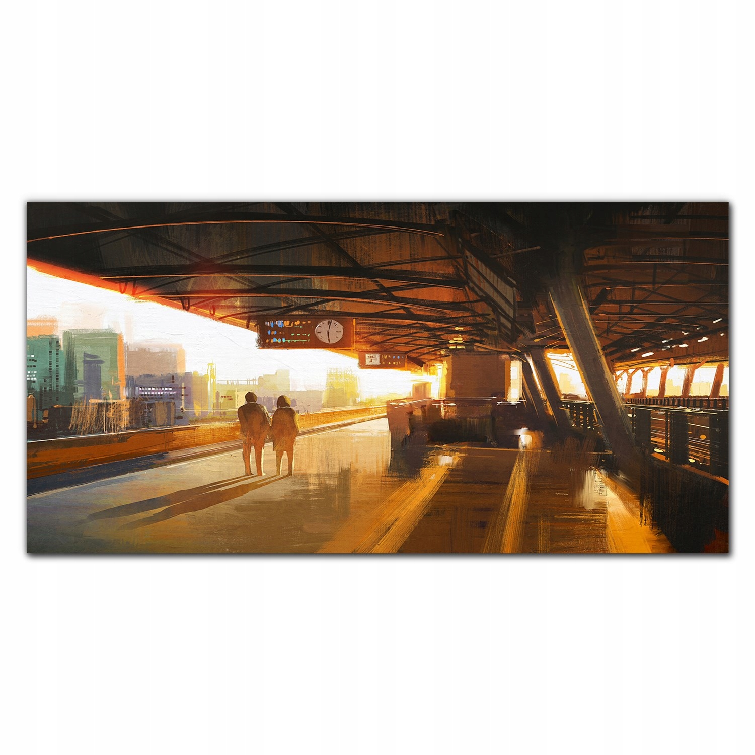 Obraz na ráme plátno Para západ slnka 140x70 cm