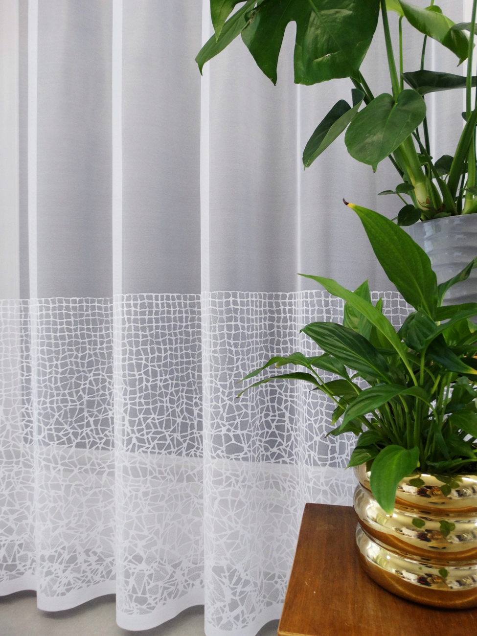 Mg Záclona žakár 35378 Bílá 350x280 cm hotová s páskou M