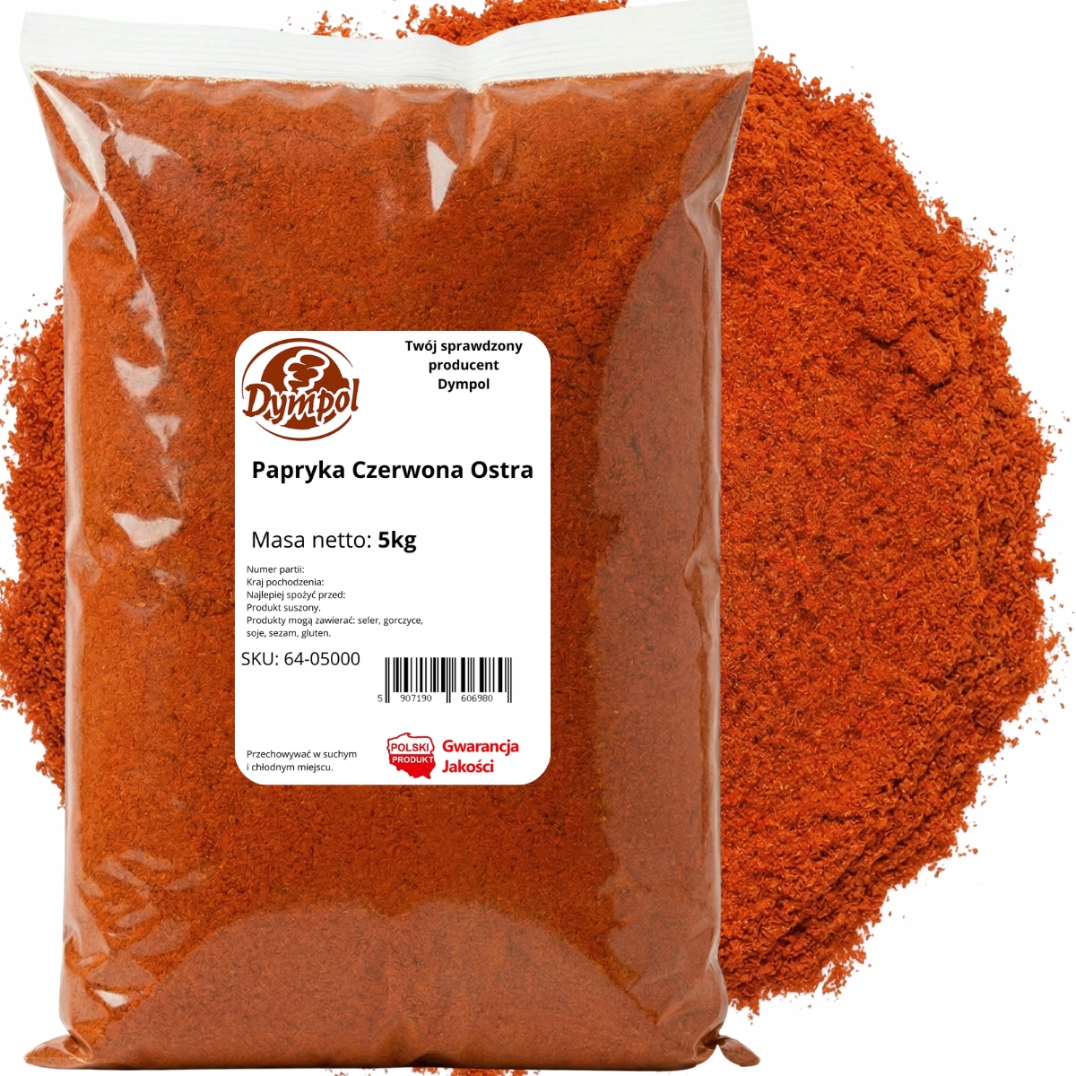 Paprika červená Ostrá Silná Velmi Aromatická Kvalita Dympol 5 kg
