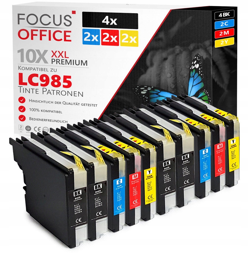 

Tusze Do Drukarki Brother DCP-J125 DCP-J315W LC985