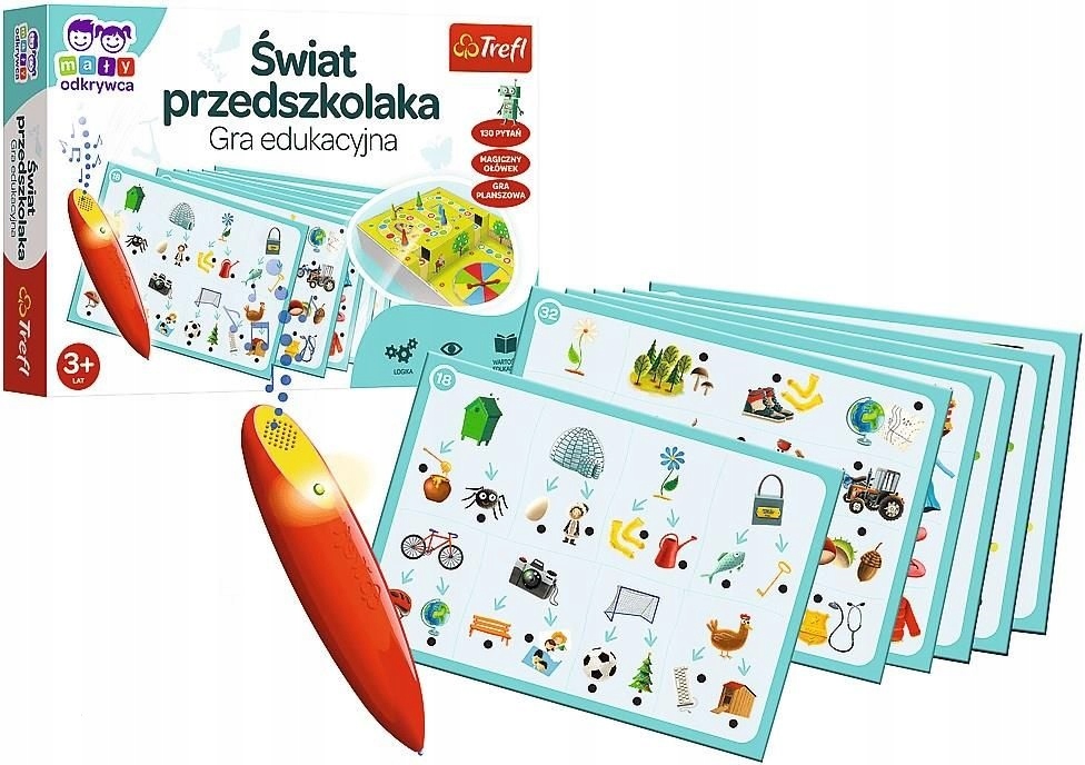 Gra Świat przedszkolaka Gra Planszowa Rodzinna Gra Dla Dziecka 6 Latka