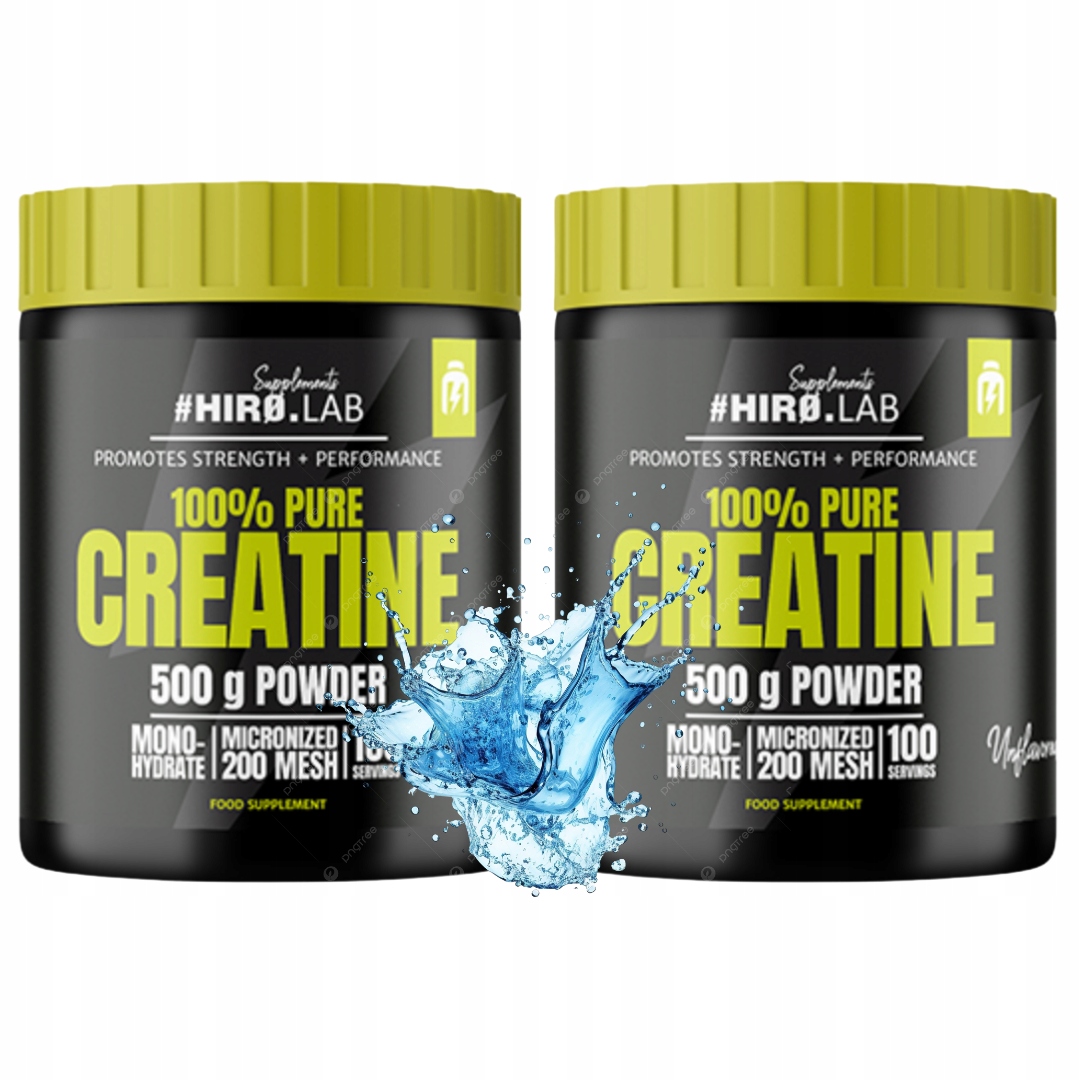 Hiro.lab Creatine 500 g kreatin bez chuti monohydrát mono vytrvalost