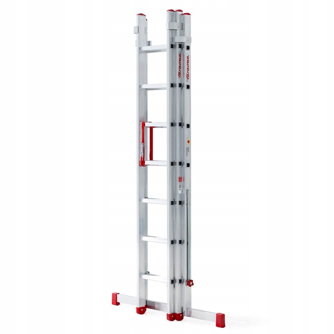 Drabina aluminiowa na schody profesjonalna FARAONE 3x10 AK300.3SC- 7,18 m — 16