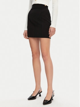 balmain Damskie Spódnica mini BALMAIN-DF1LA465VB00 0PA Czarny