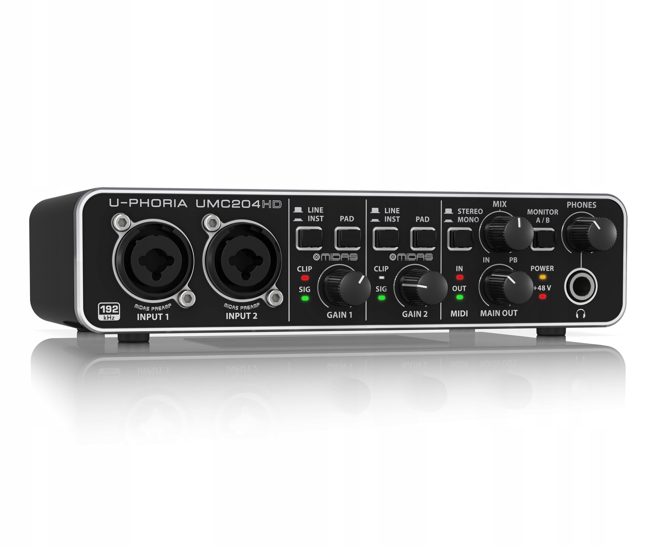 Behringer UMC204HD - interfejs audio / MIDI