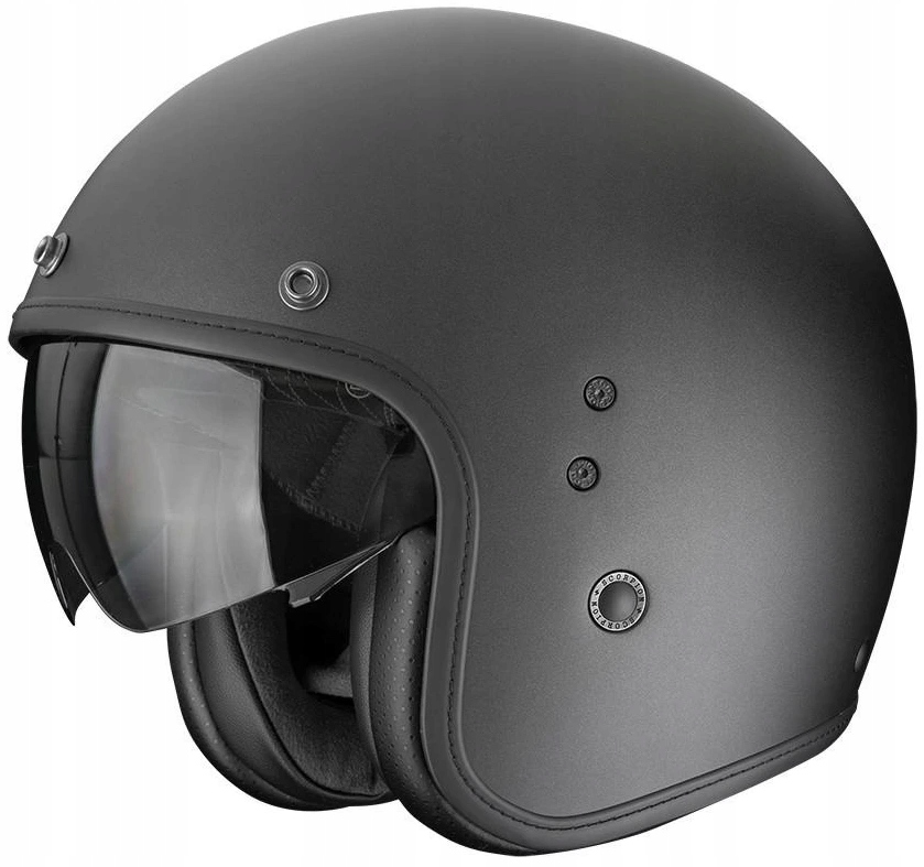 Scorpion Belfast Evo Black Pearl Matt Motocyklová Prilba Otvorená Je Xs