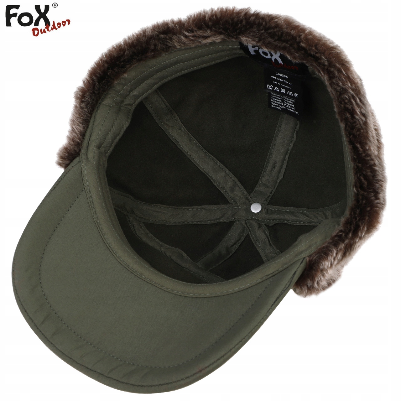 CZAPKA USZATKA ZIMOWA MĘSKA FOX TRAPPER OLIVE Płeć mężczyzna