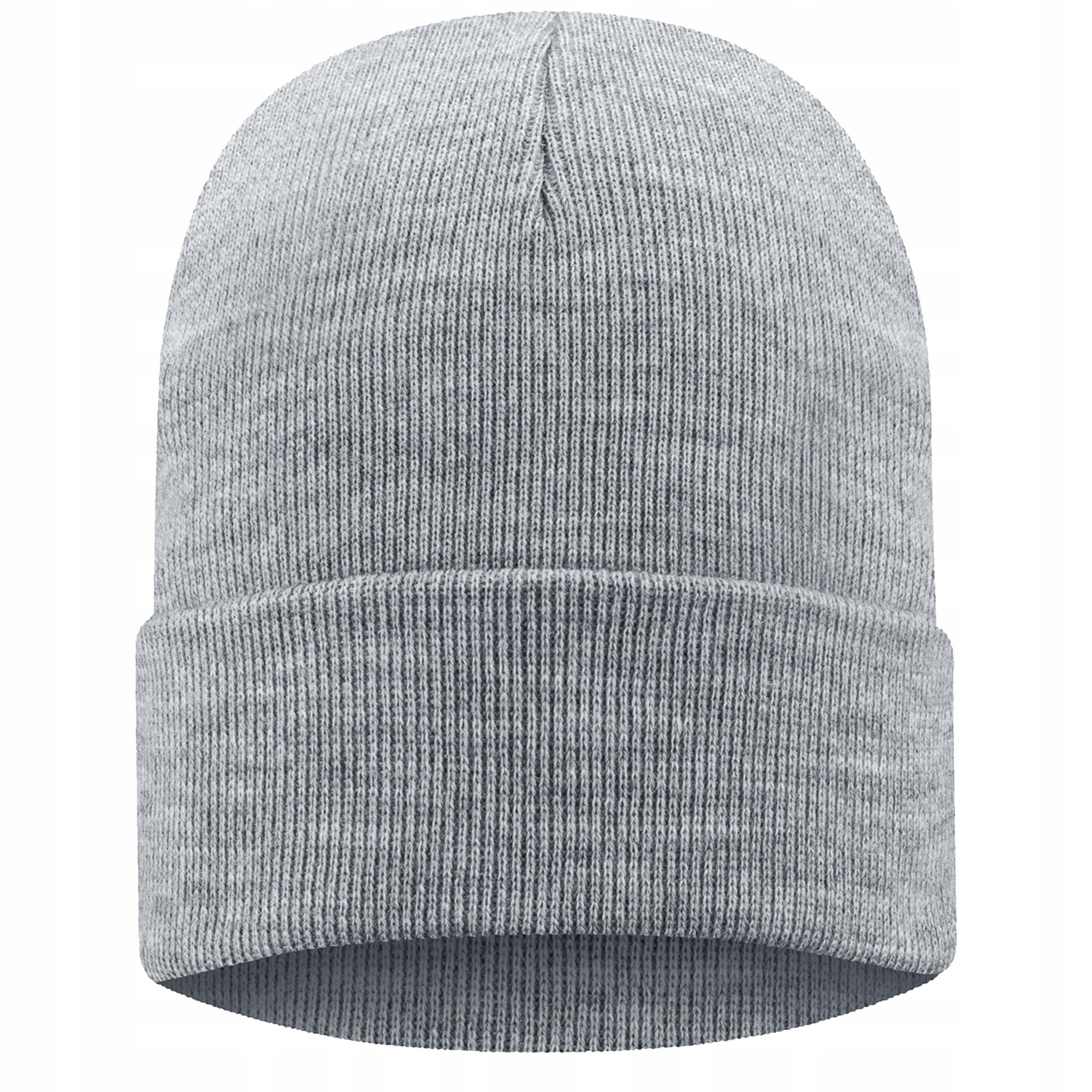 

Czapka beanie czapka wywijana szara jesień/zima