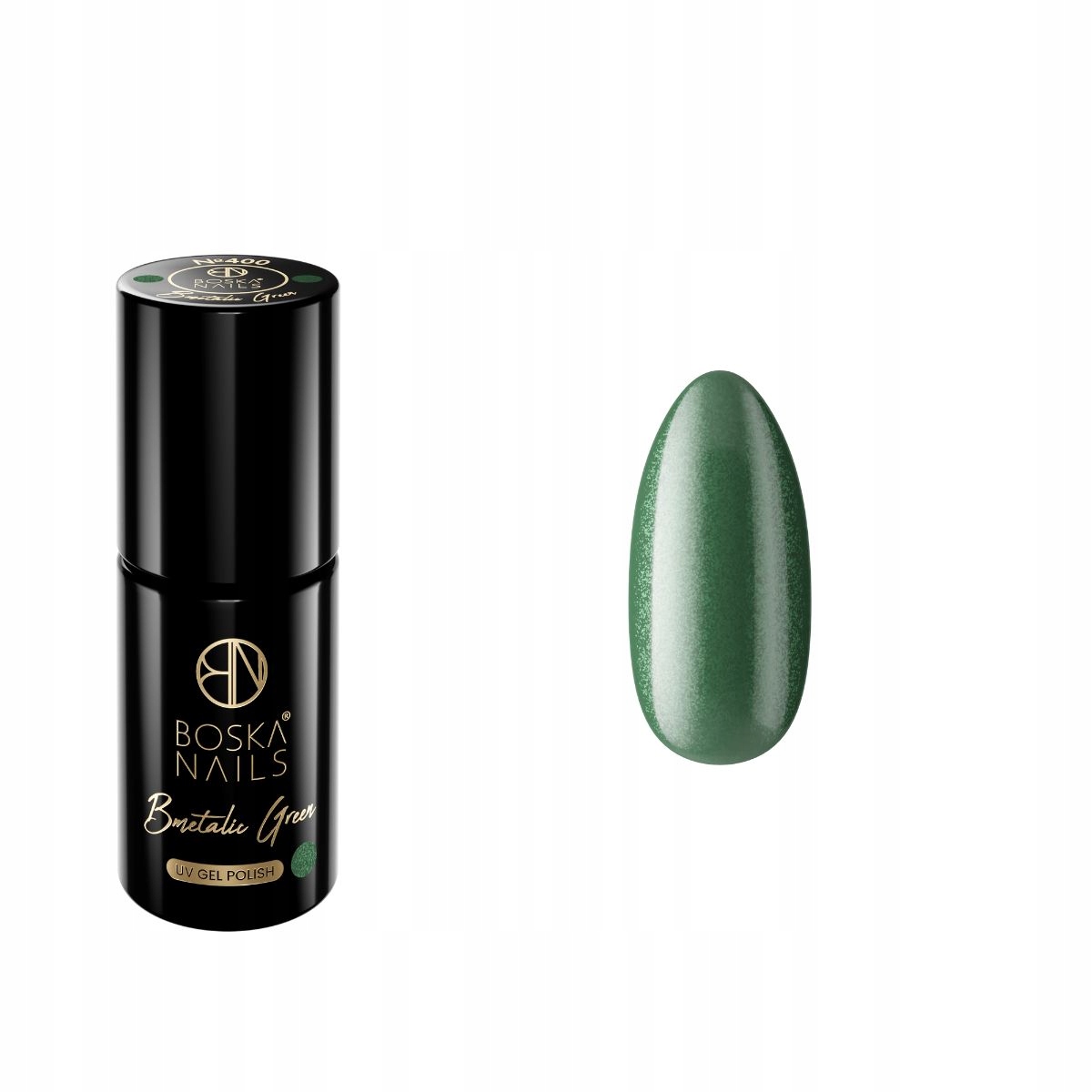 

Lakier hybrydowy Boska Nails BMetalic Green no 400