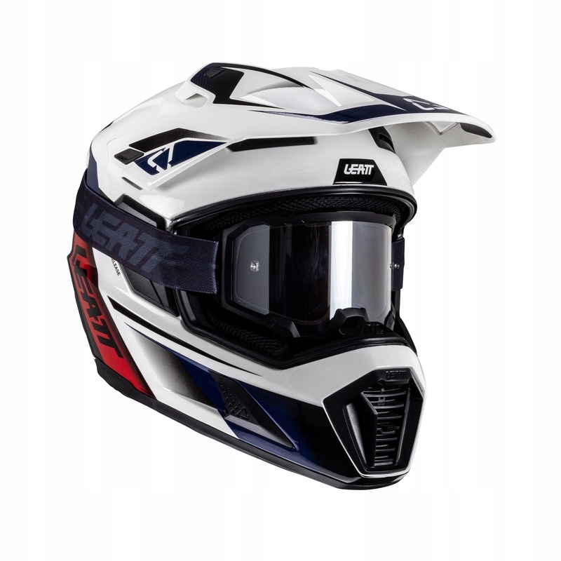 Motocyklová Prilba S Okuliarmi Leatt Kit Adv 8.5 Royal (s)