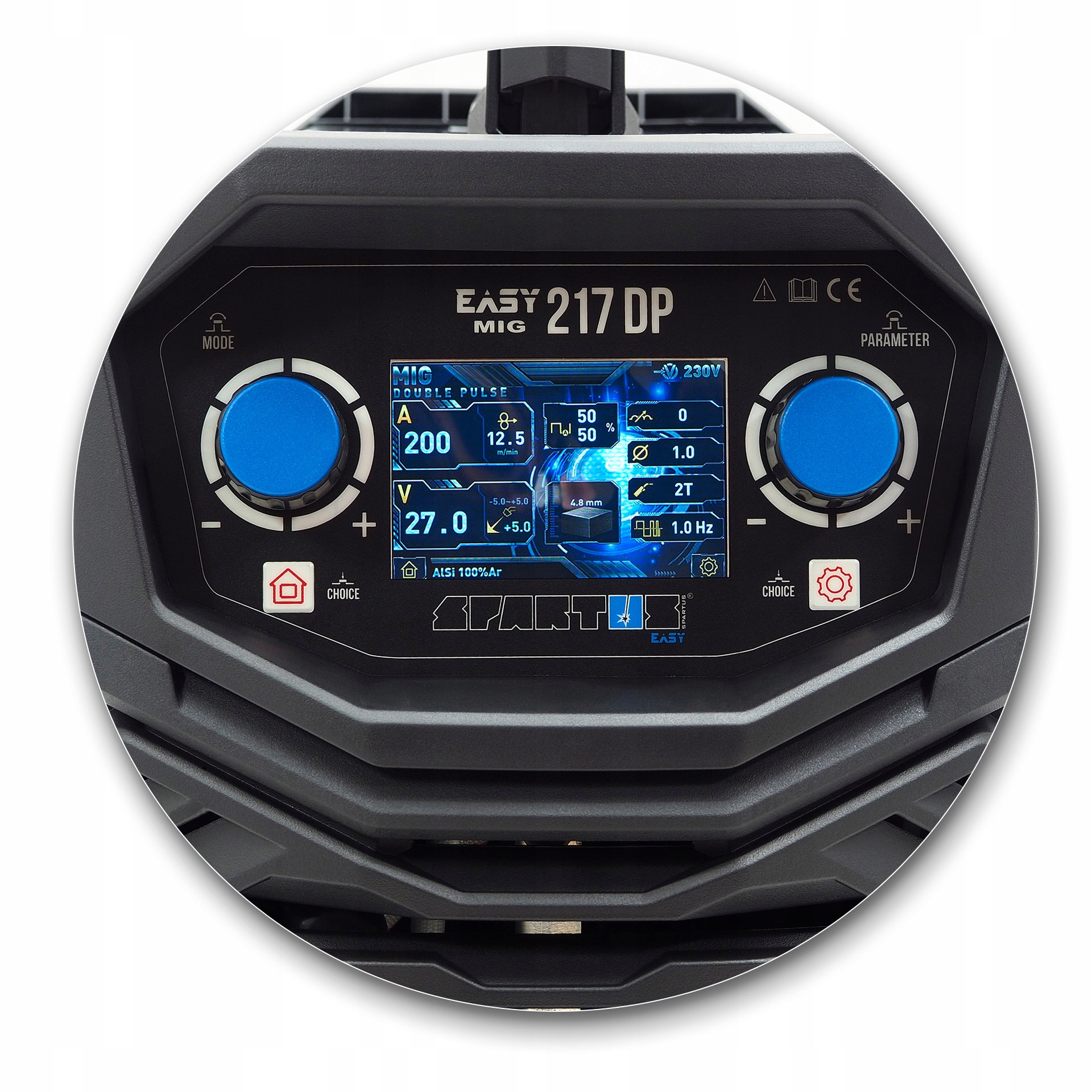 Spawarka SPARTUS EasyMIG 217 DP Easy MIG Dual Puls 217DP Półautomat Marka Spartus