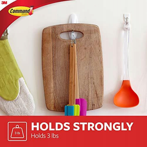 3M Command Wieszaki Z Metalowym Uchwytem 2szt Wiel Maksymalny udźwig 1300 g