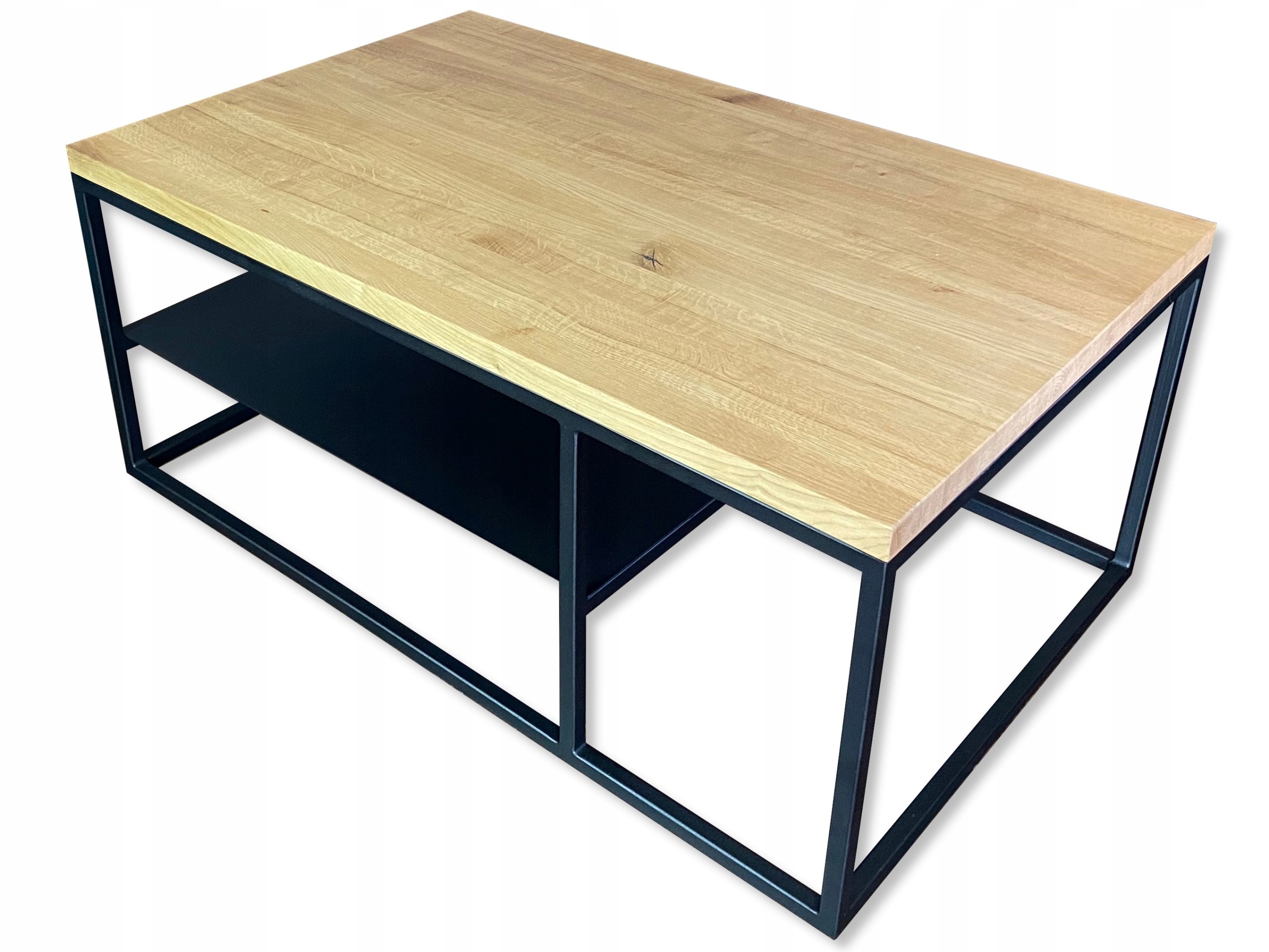 Kávový stolek lavice Loft masivní dub 100x60x49 SK2