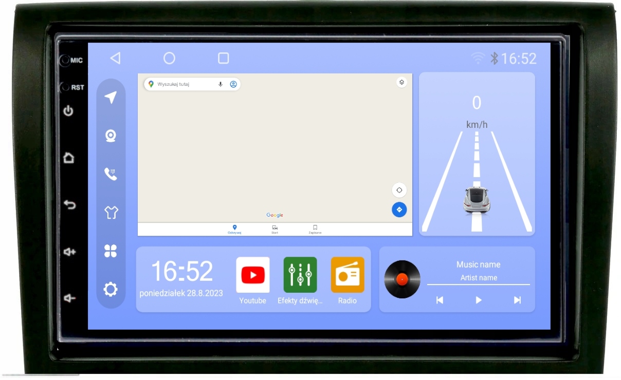Radio Gps Android Fiat Ducato 2006-2010r 8/256GB Carplay Usb Wifi Modem Sim