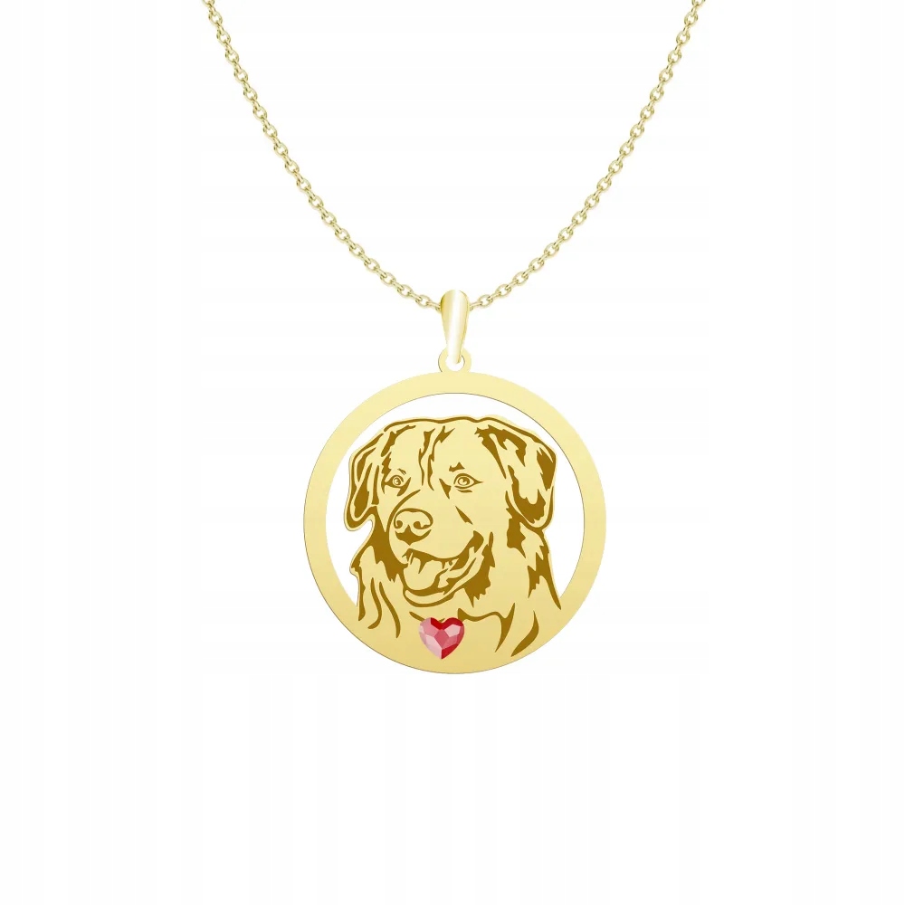 Zlatý náhrdelník z Nova Scotia Duck Tolling Retriever 925 Šperky Gravírování