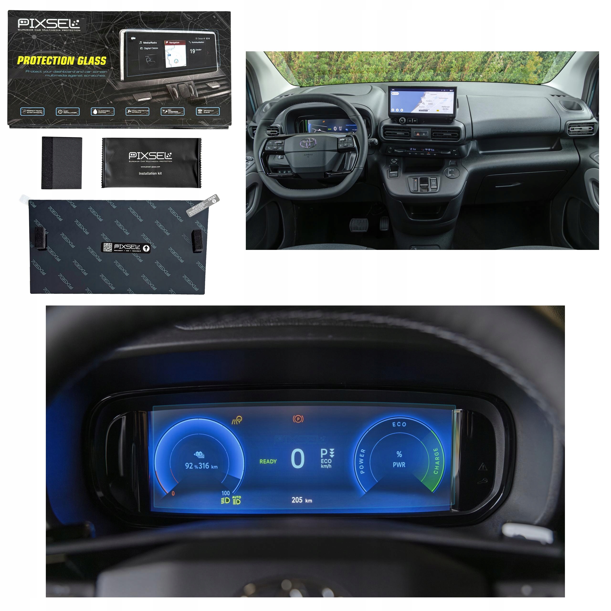 Matowe Szkło Ochronne Toyota Proace City/city VERSO-9.8“ 2024-