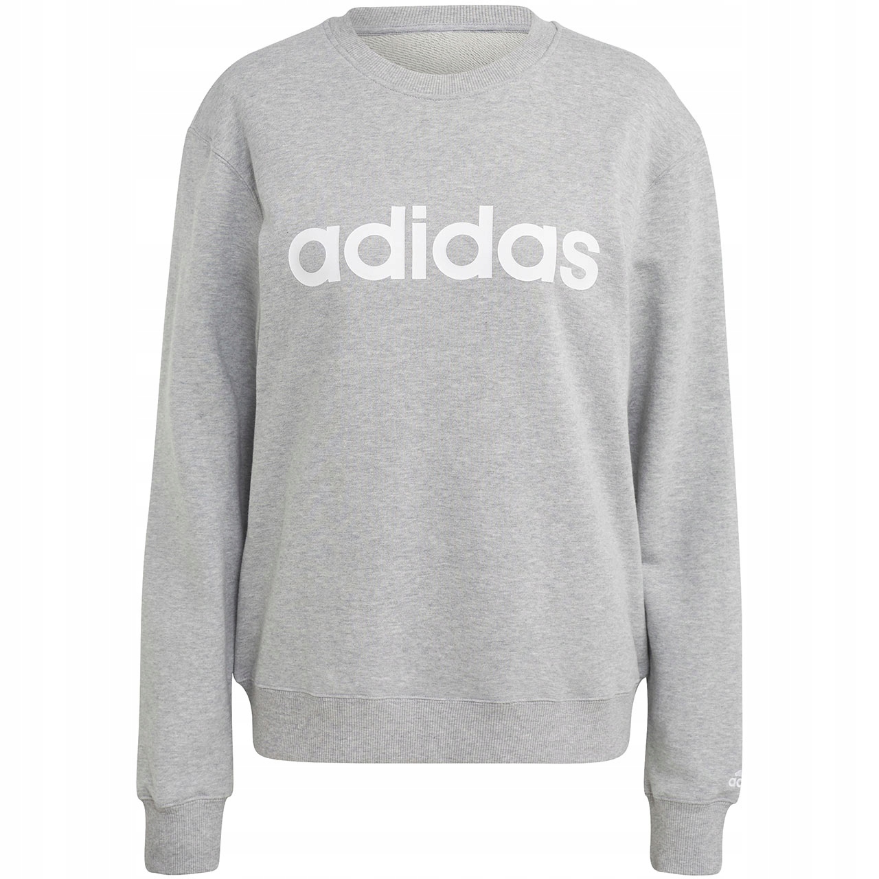 Mikina adidas Essentials Linear French Terry šedá IC6880 .s