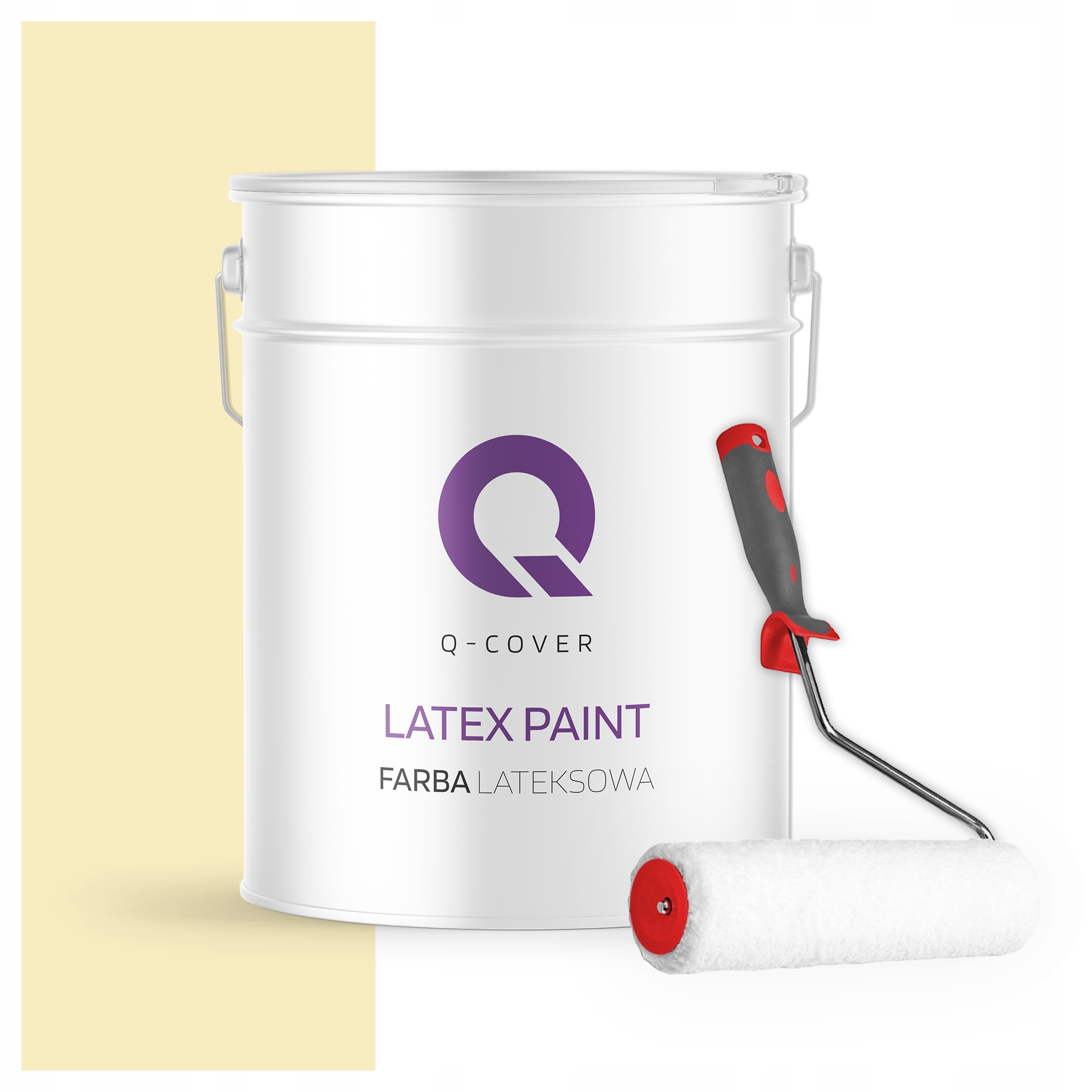 Latexová farba na steny stropov Hlboká matná 10L Kanarková H6981 Valček