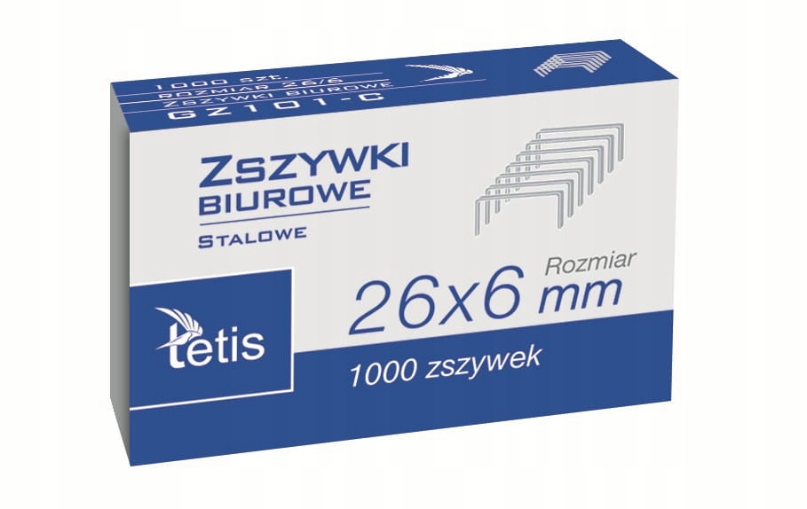 

Zszywki biurowe rozm. 26/6