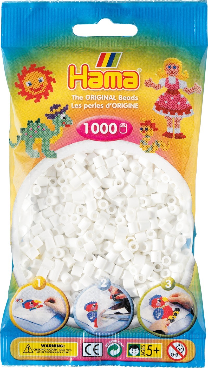 

Hama 207-01 Kolor Biały 1000 koralików Krk