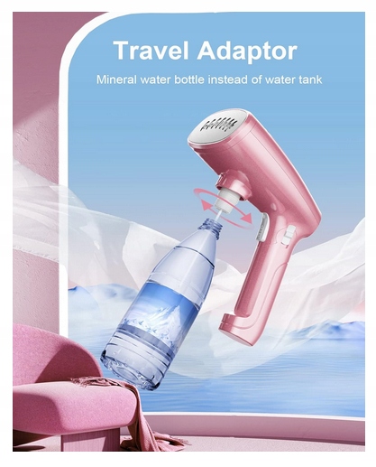 Parownica do Ubrań Ręczna Steamer Żelazko Parowe Ręczne 1500W 320ml Mocna Model W2EQ Parownica Ręczna Steamer Żelazko Parowe