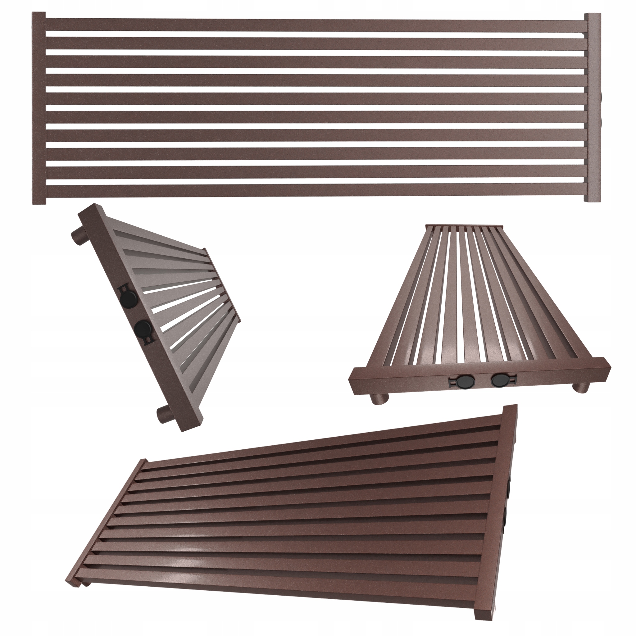Dekoratívny horizontálny radiátor Radiator 120x46 Bordó