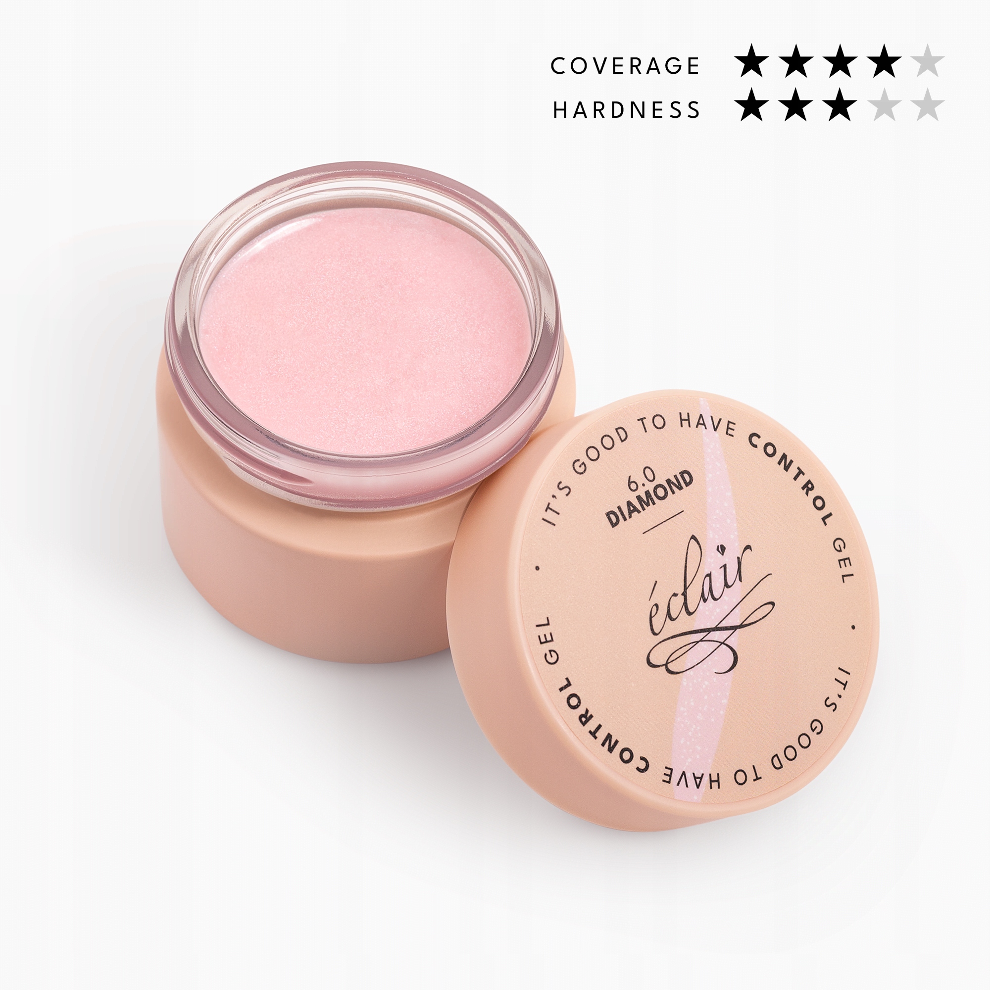 Eclair Nails Control Gel 6.0 Diamond 50g gel na nehty