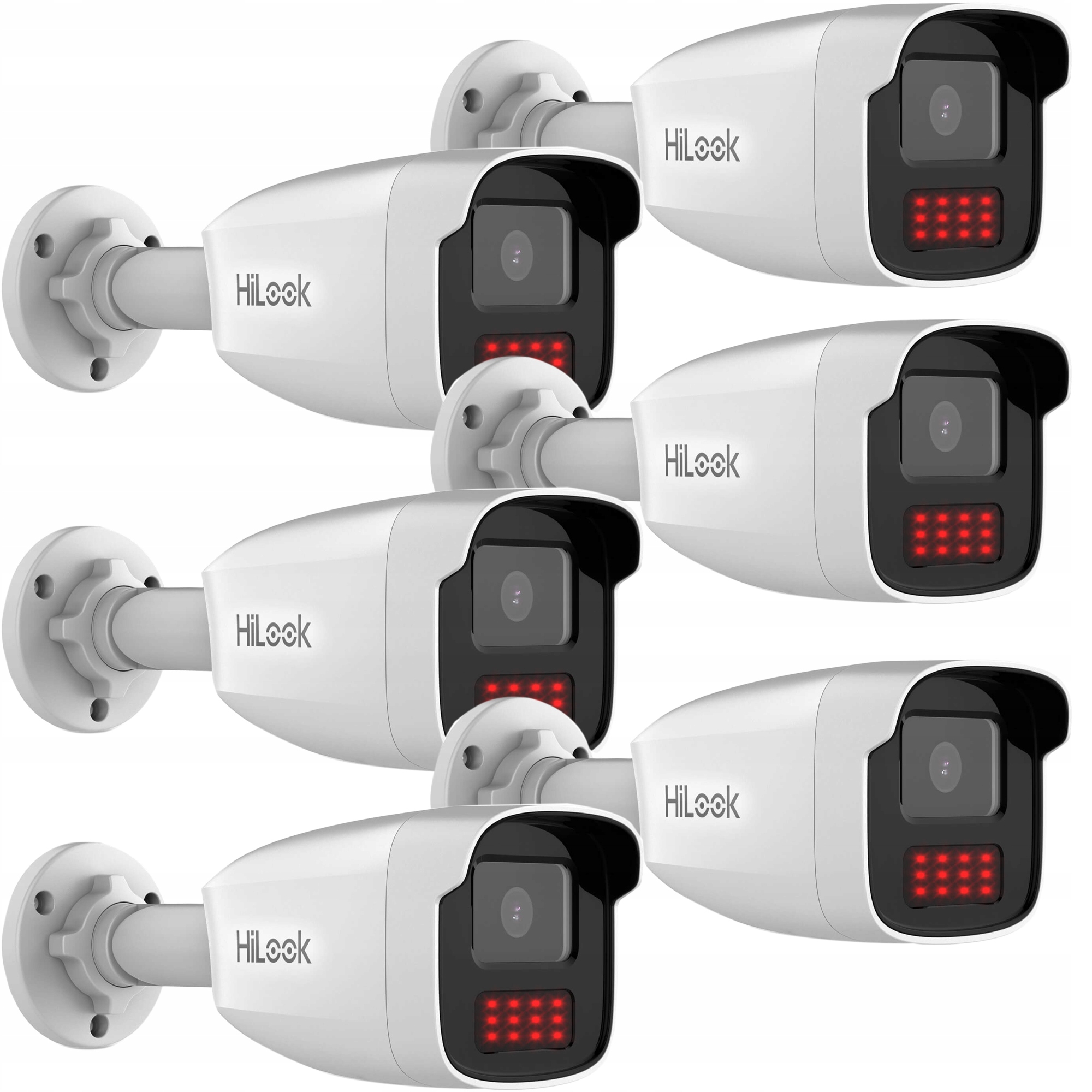 Sada tubusových Ip kamier 6x IPCAM-B4-50IR Ir 50 m 4Mpx