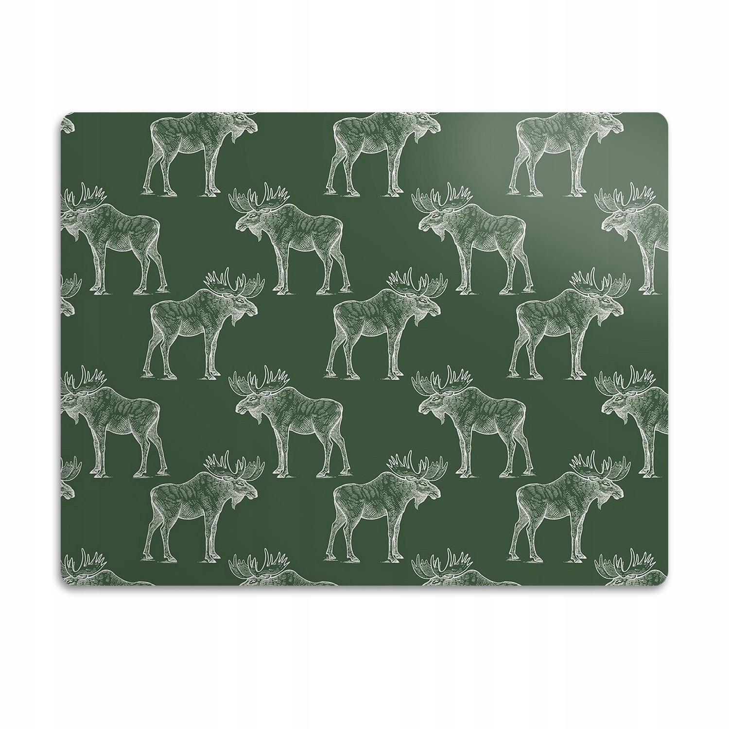 Levně Elastická podložka pod misku Losos zelené pozadí 60x40