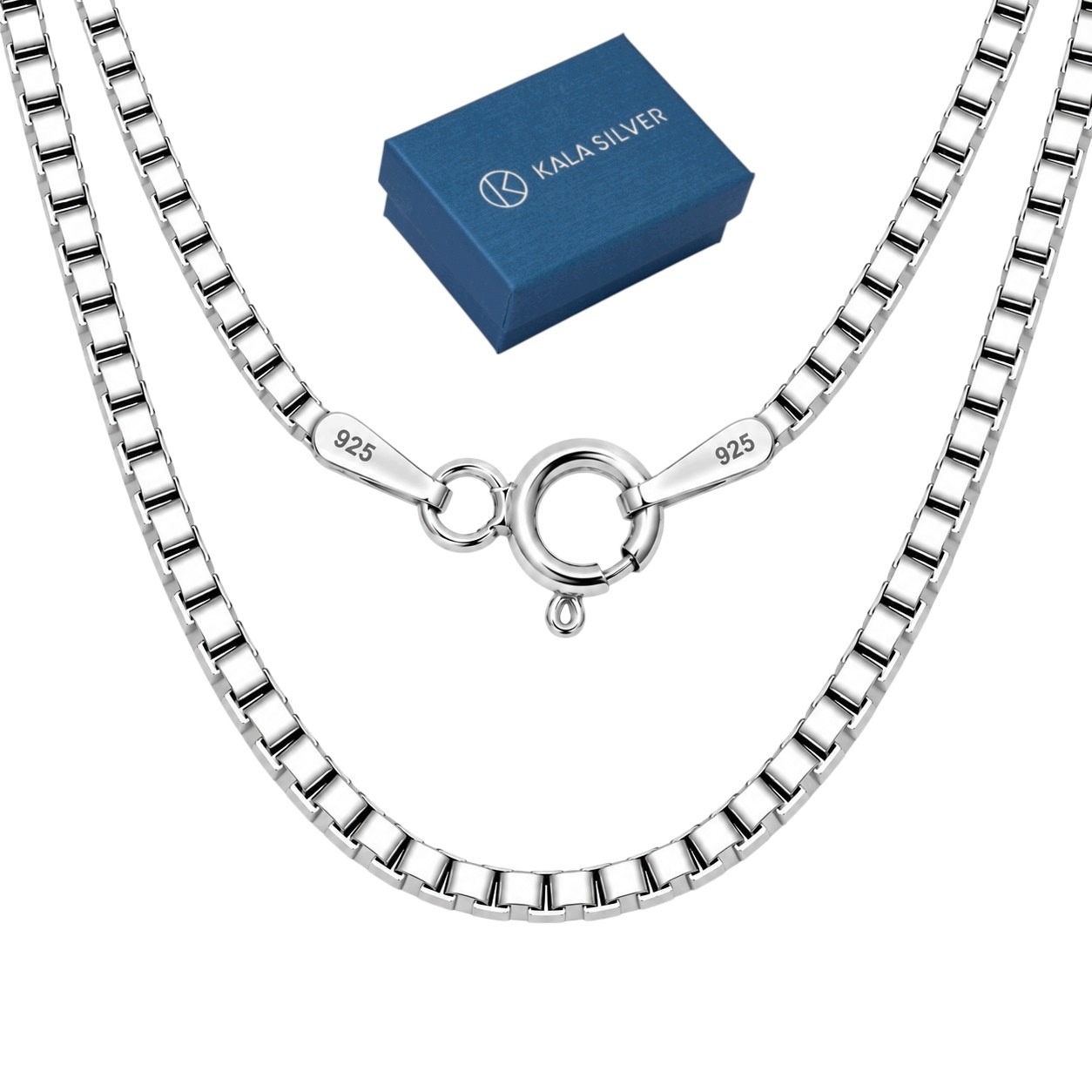 Stříbrný Řetízek 925 Dámská benátská kostka 55 cm 1,5 mm Stříbro Diamantovaná