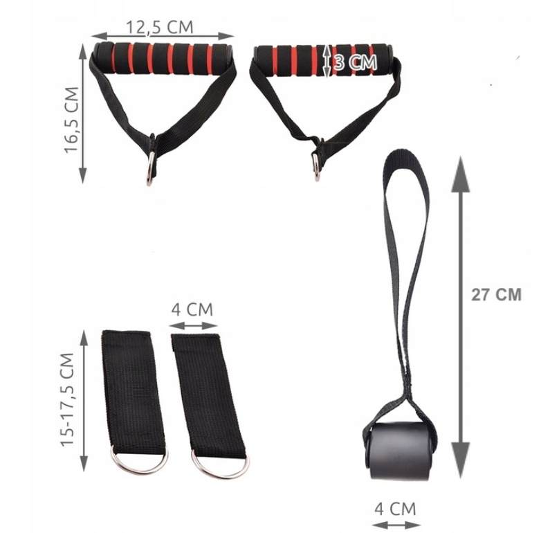 ZESTAW 5 GUM OPOROWYCH DO ĆWICZEŃ FITNESS + RĄCZKI Marka Maverick