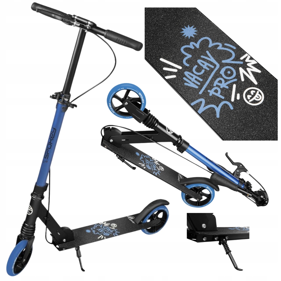 Spokey Hulajnoga Miejska Klasyczna Składana Z REgulacją Kółka 145 mm