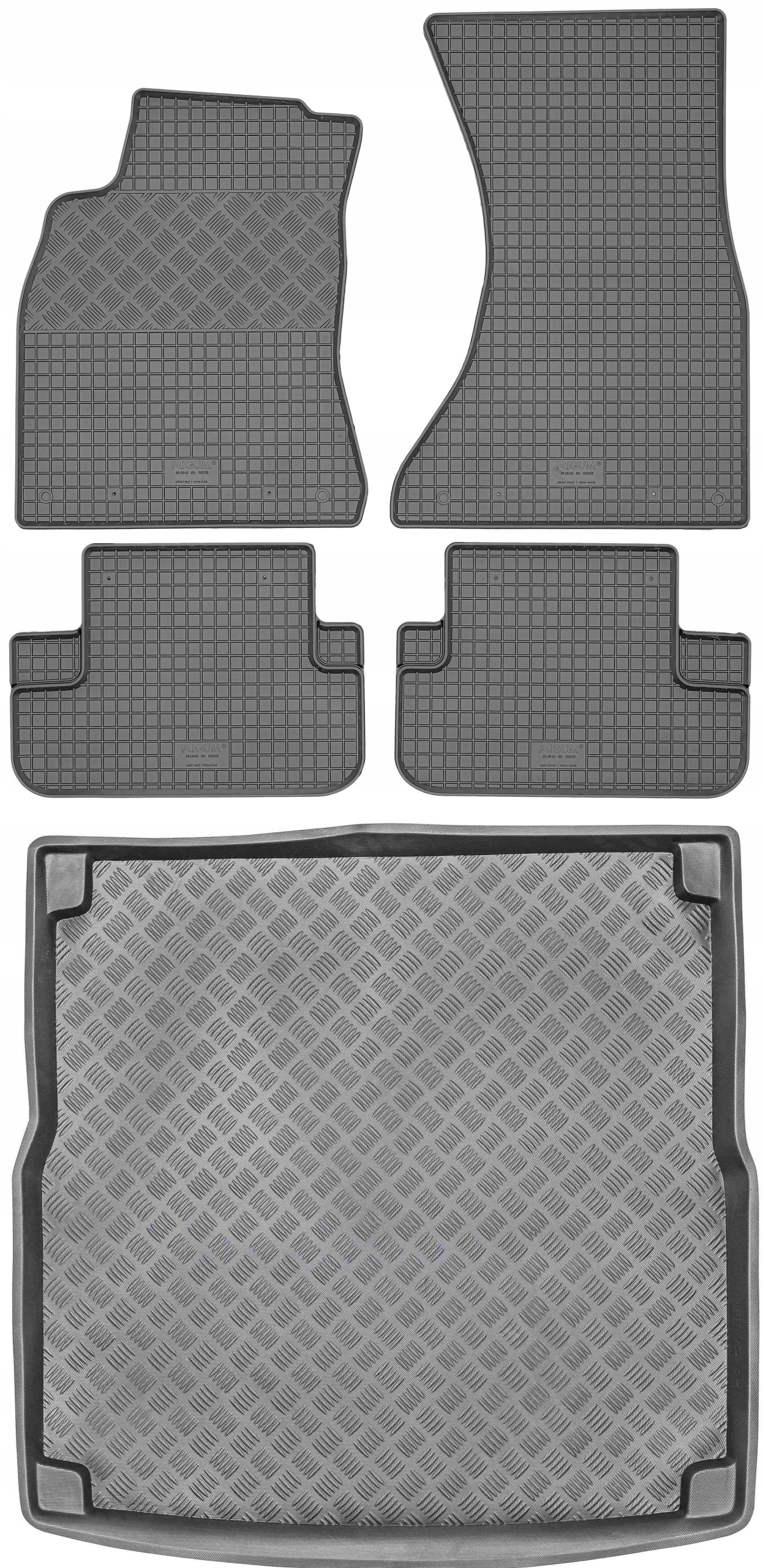 Audi A4 B8 Avant Kombi 07-15 Sada Gumové rohože rohož