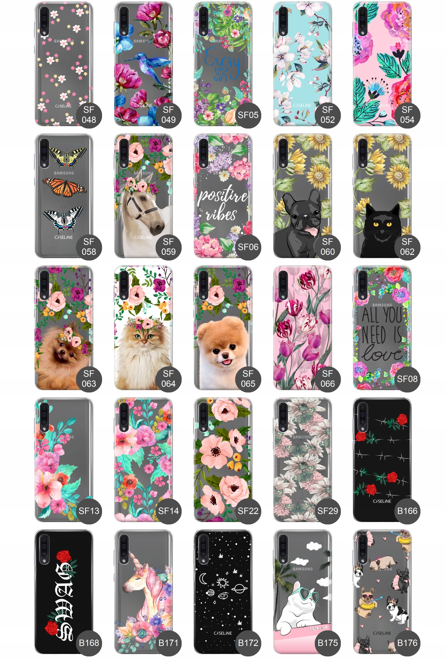 etui slim case guma do Samsung A70 wzory