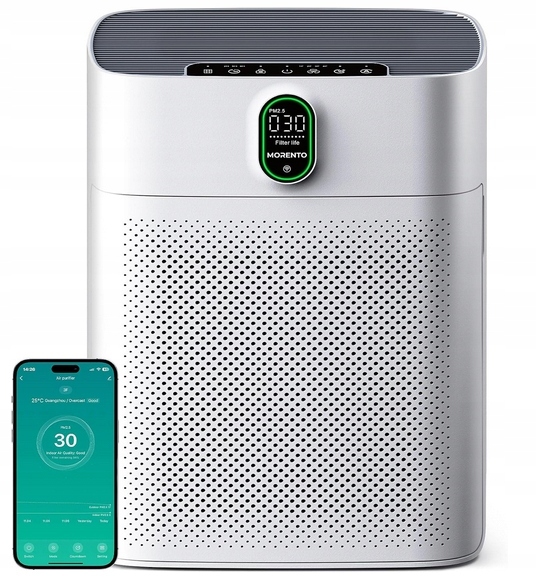 Čistička Vzduchu Inteligentní Ionizátor Pro Alergiky Hepa Morento