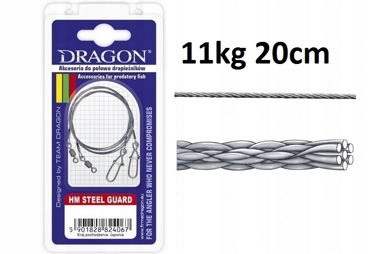 

Przypony Dragon Hm Steel Guard 1x7 Momoi 20cm 11kg