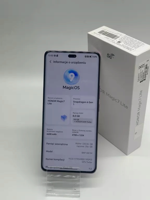 Smartfon Honor Magic7 Lite 8 GB / 256 GB 4G (LTE) fioletowy