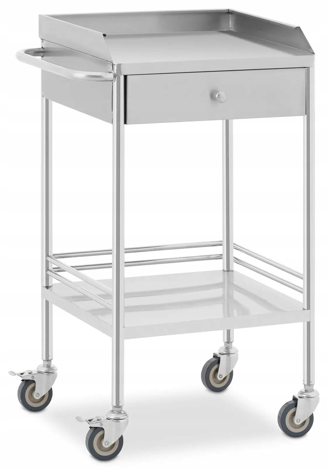 Wózek laboratoryjny 2 półki 43x39x13cm 1 szuflada 40kg Steinberg SBS-LF-140