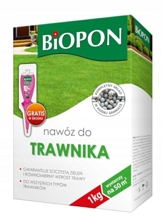 

Biopon nawóz do trawnika granulat 1kg