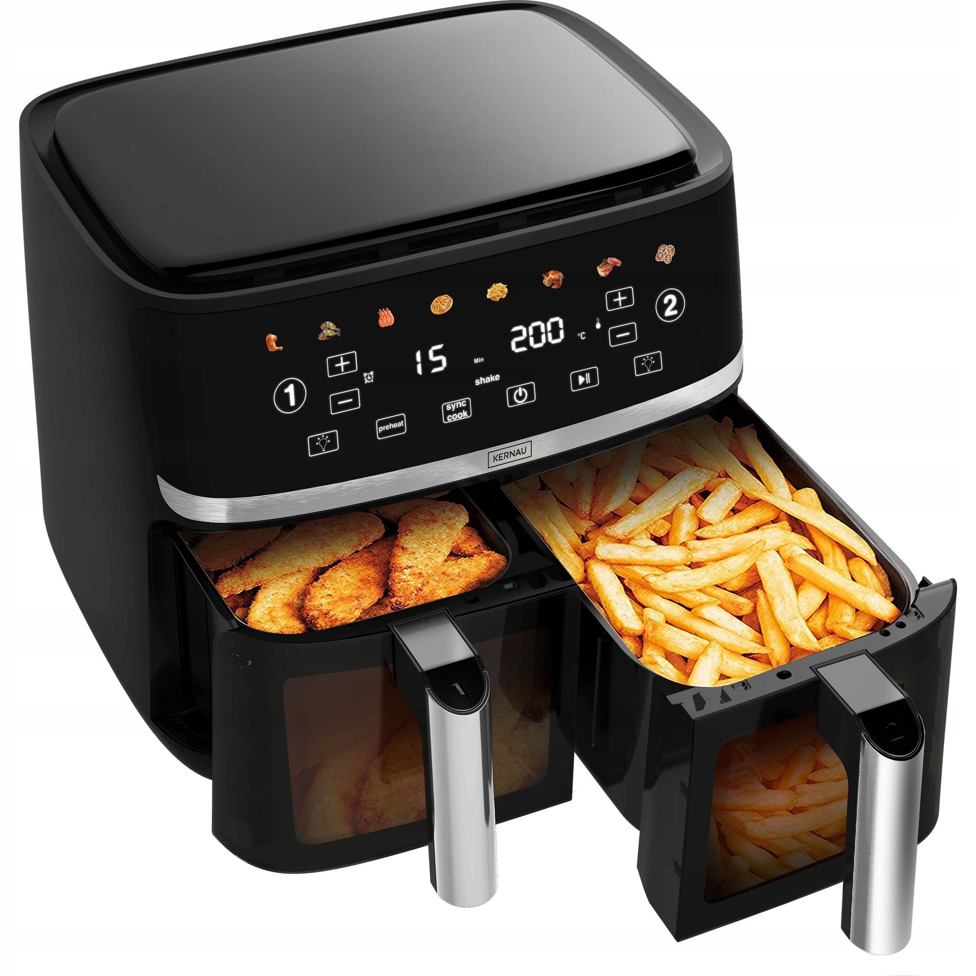 Beztuková fritéza Kernau Ksaf 1017 Eb Duo 10.2L 1700W