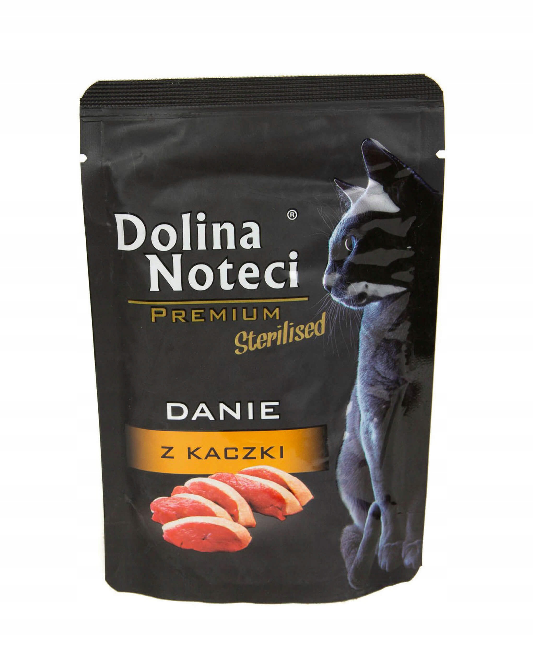 Levně Dolina Noteci Premium kachní miska pro sterilizované kočky 30x85g