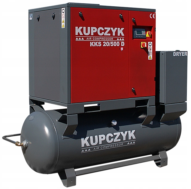 Kompresor olejowy Kupczyk KKS 20/500D 500l 10bar WULKANIZACJA DOTACJE EAN (GTIN) 5907737371128
