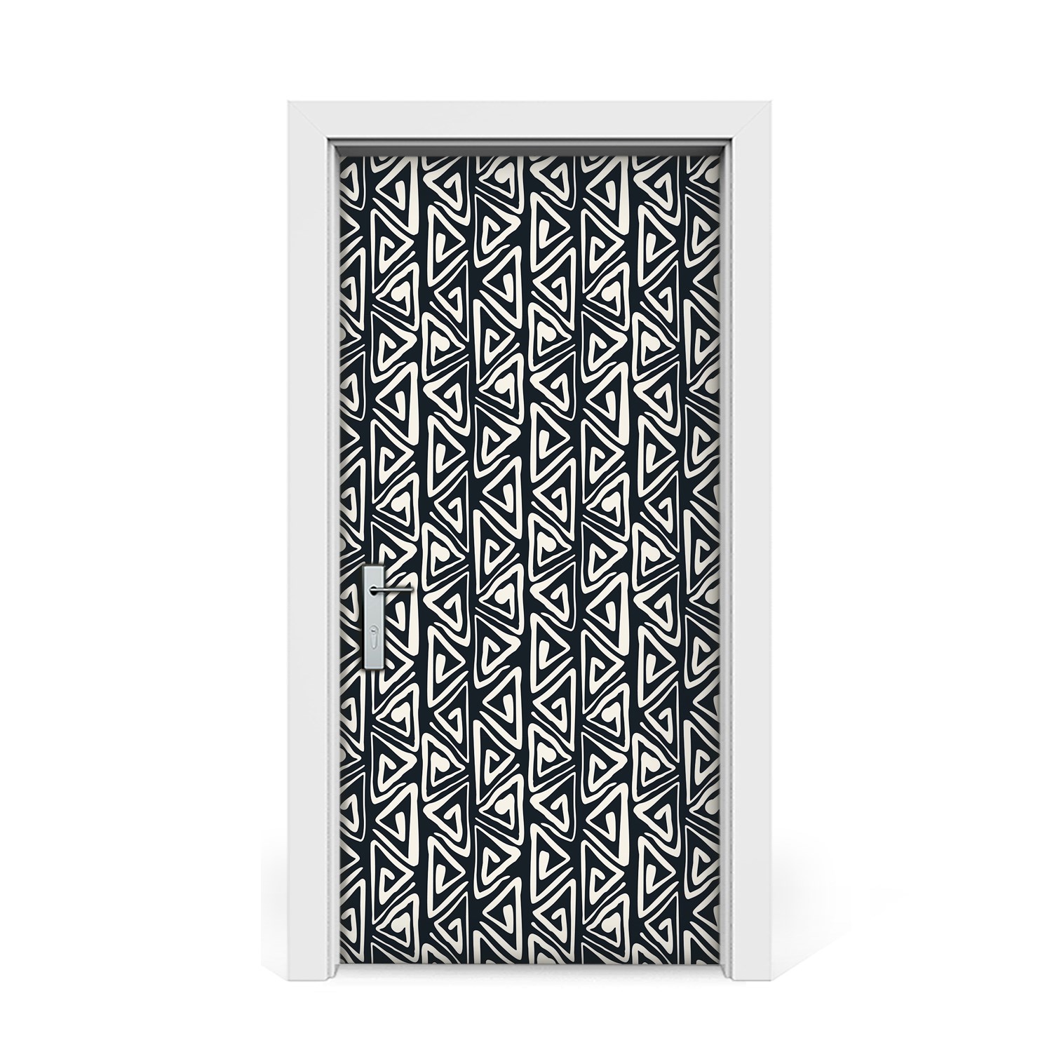 

Naklejka na drzwi Geometryczny wzór tribal 95x205