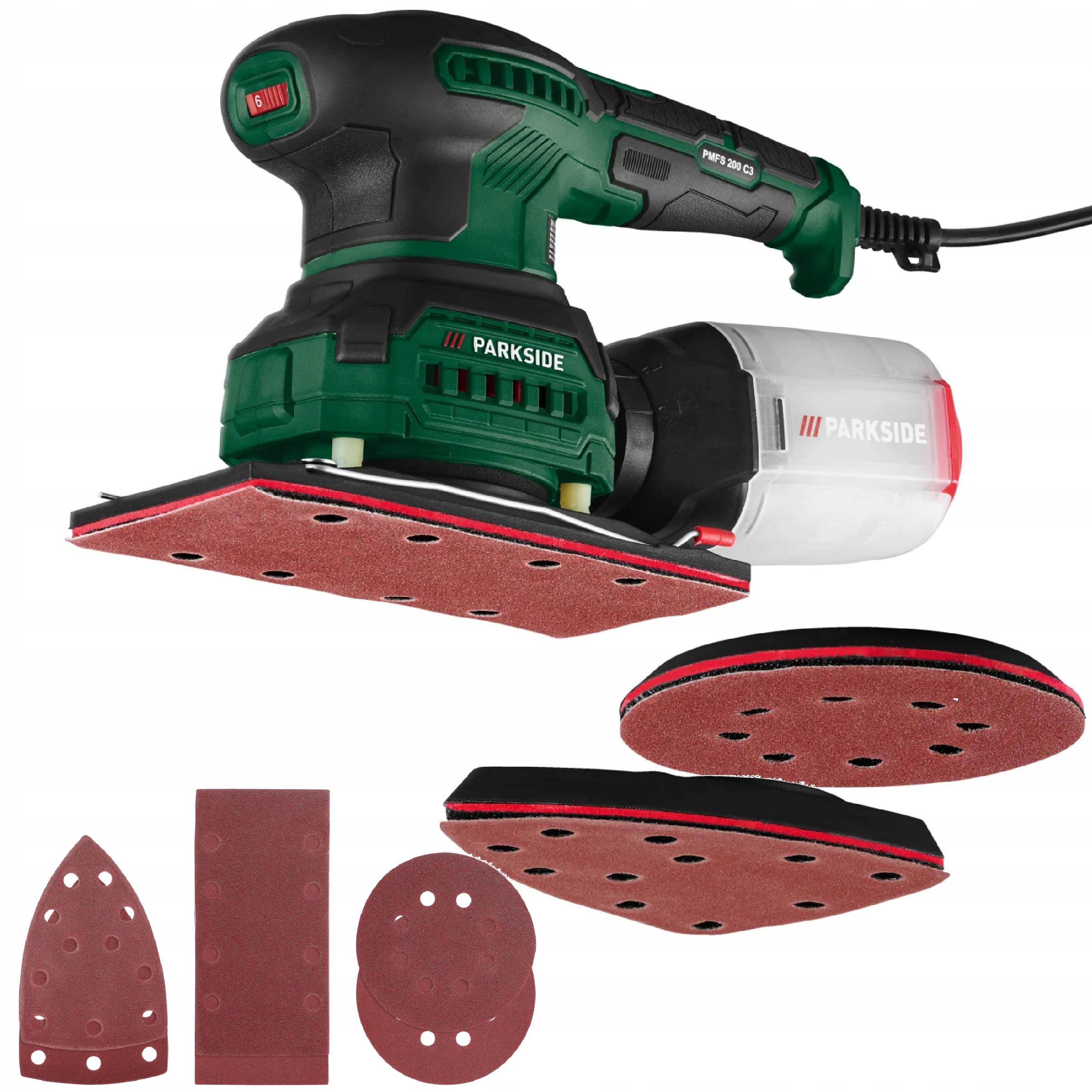 Szlifierka wielofunkcyjna Parkside 3w1 sieciowa 200 W Pmfs 200 C3
