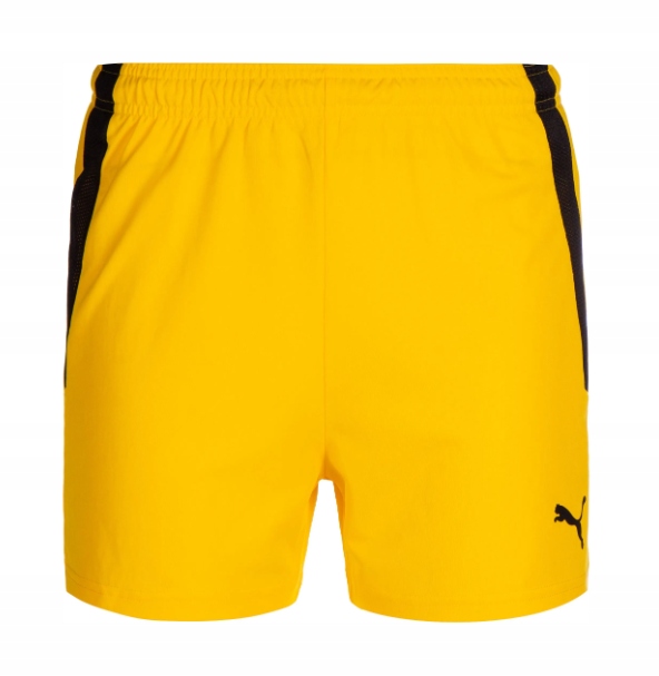 Spodenki Damskie Puma Teamliga Shorts W Cyber Yellow-puma Black Rozmiar M