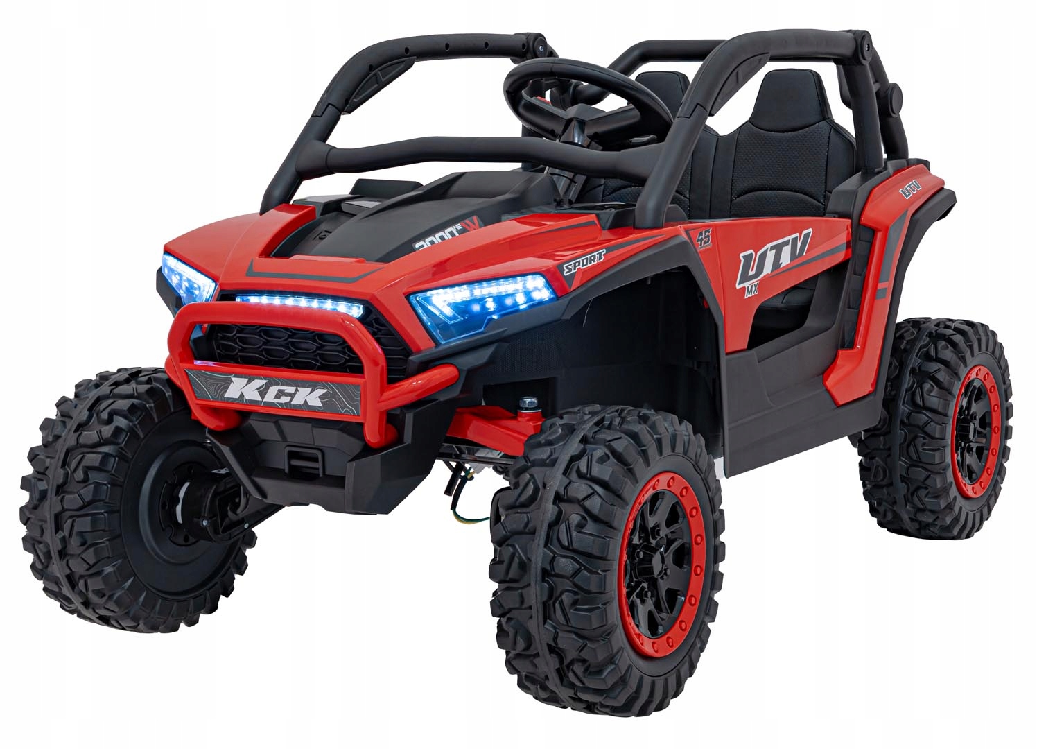 Auto Pojazd Na Akumulator 24V Buggy 4x4 Kck 4x70W MP3 Led Skóra Pilot Eva