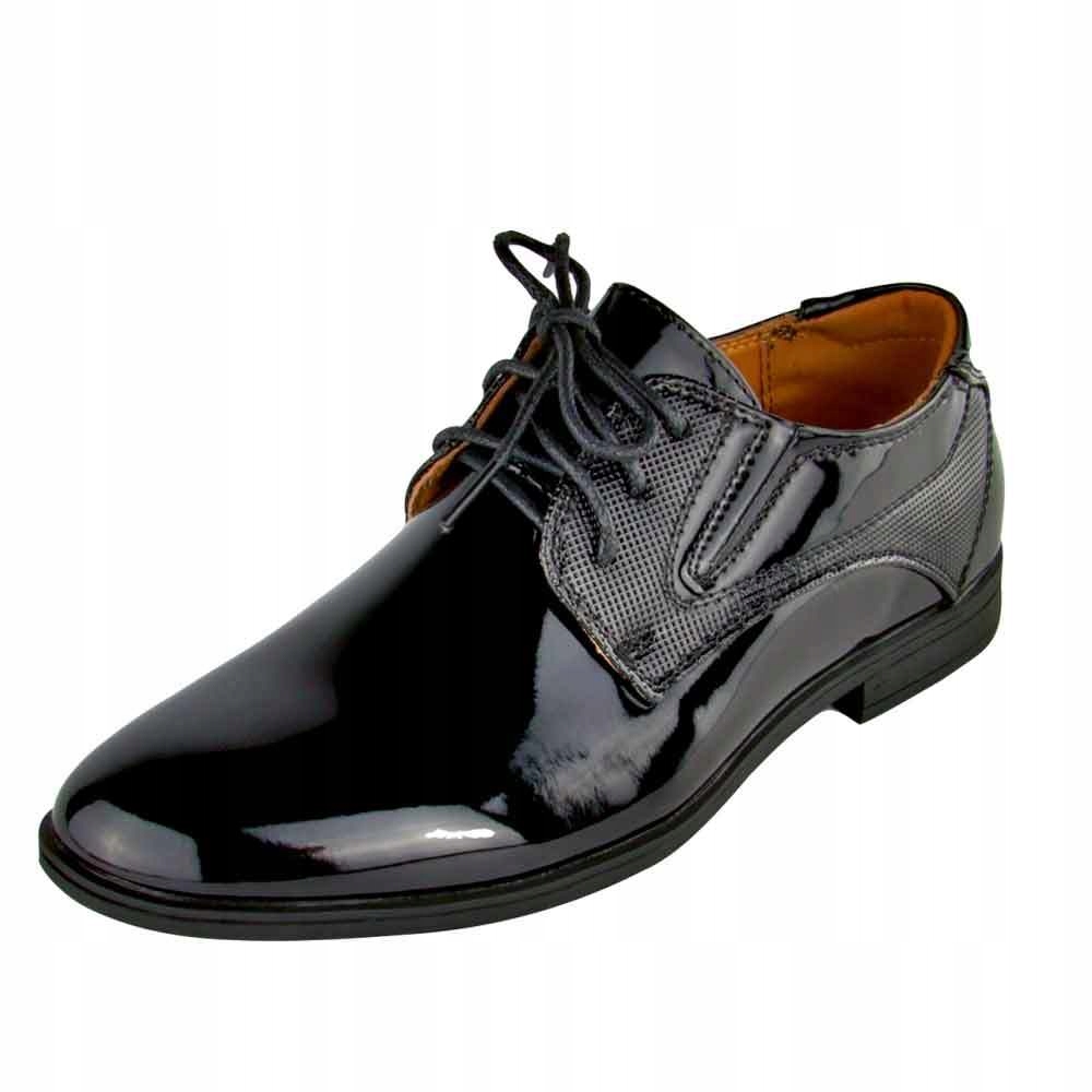 Półbuty buty wizytowe chłopięce Wojtyłko czarne 31 11863946108 - Allegro.pl